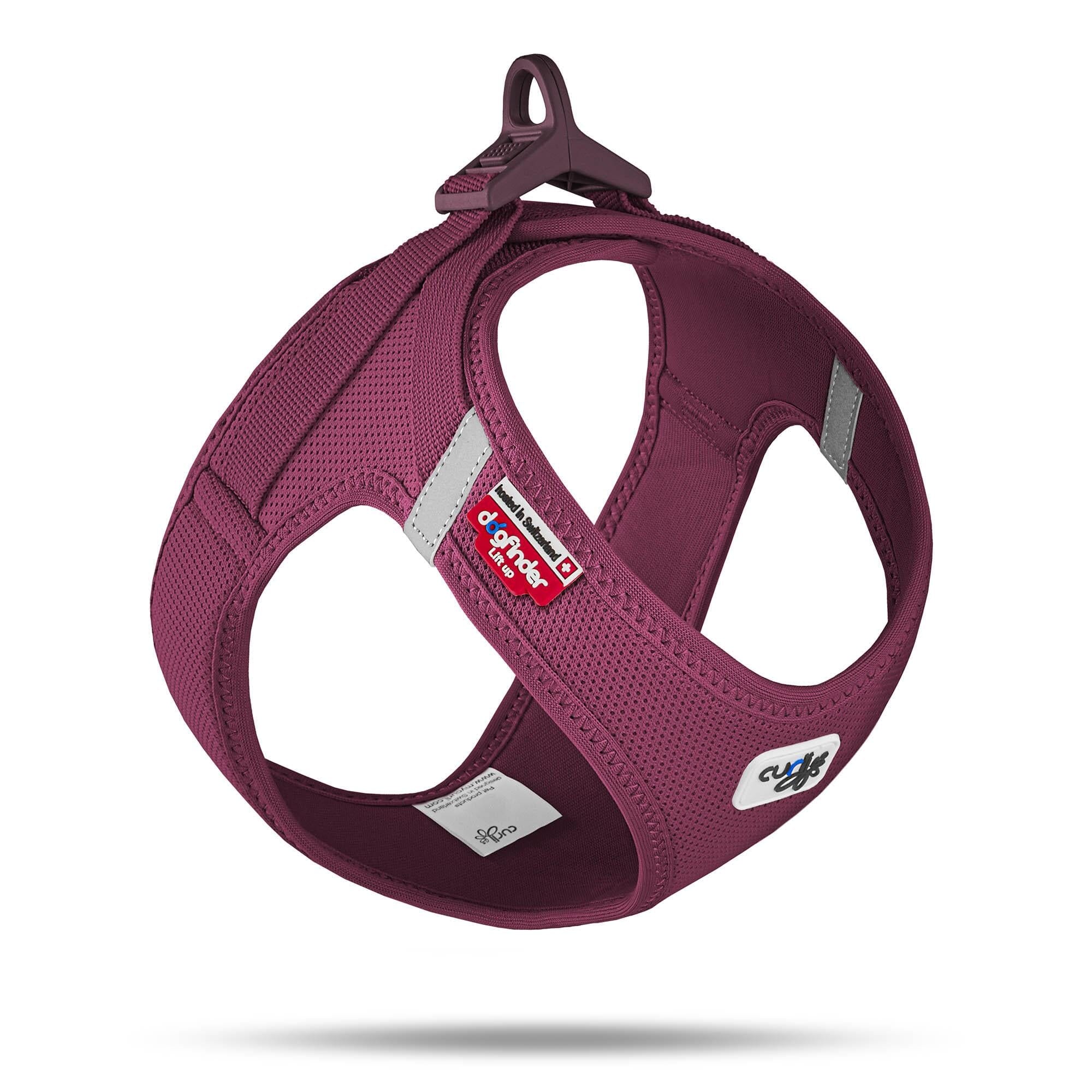 Curli Clasp Mesh Vest Dog Harness - Ruby - XXS