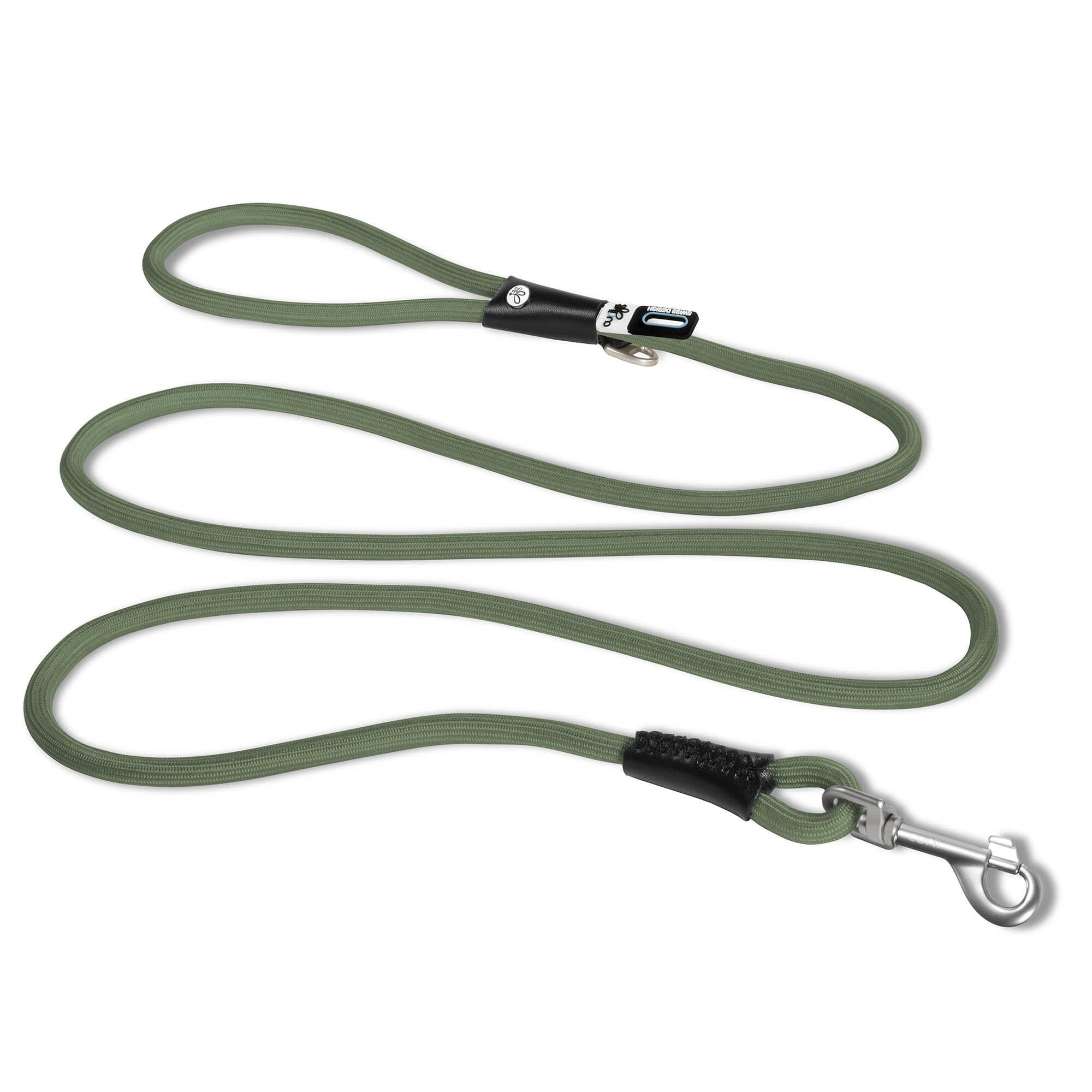 Curli Stretch Comfort Dog Leash - Moss - Medium