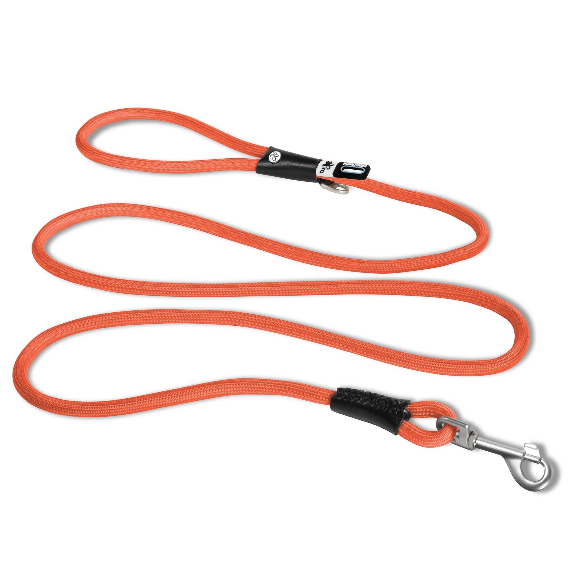 Curli Stretch Comfort Dog Leash - Orange - Medium