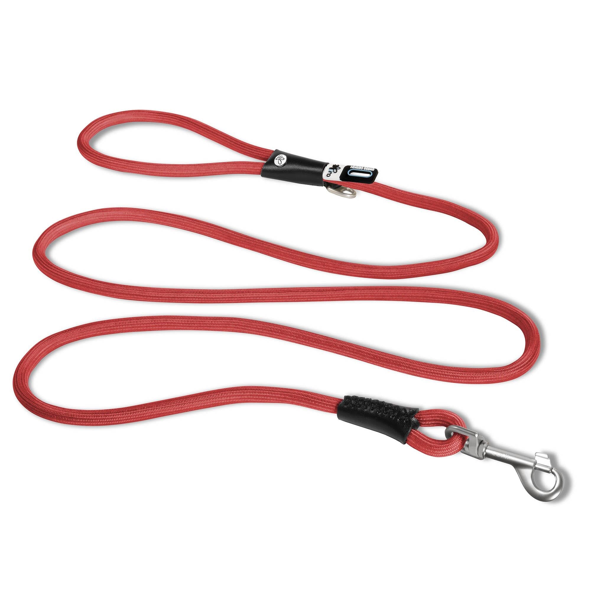 Curli Stretch Comfort Dog Leash - Red - Medium