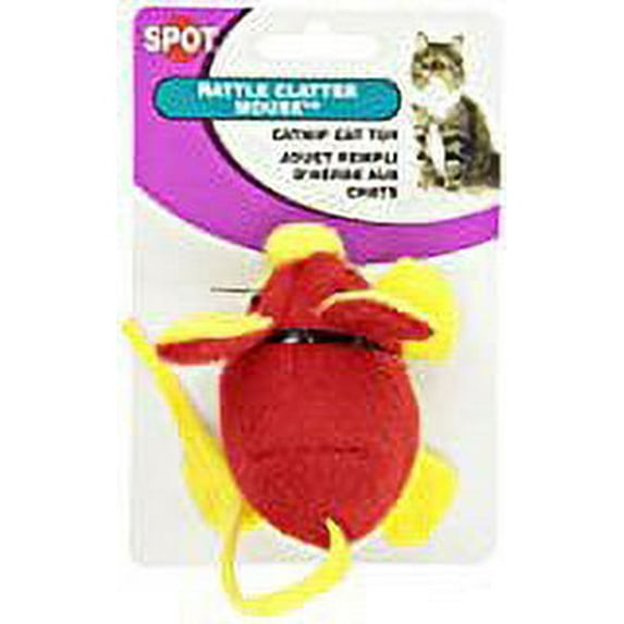 Ethical SPOT Rattle Clatter Mouse Plush Catnip Cat Toy Default Title