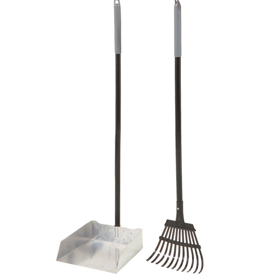 Petmate Clean Response Aluminum Rake and Pan - Large