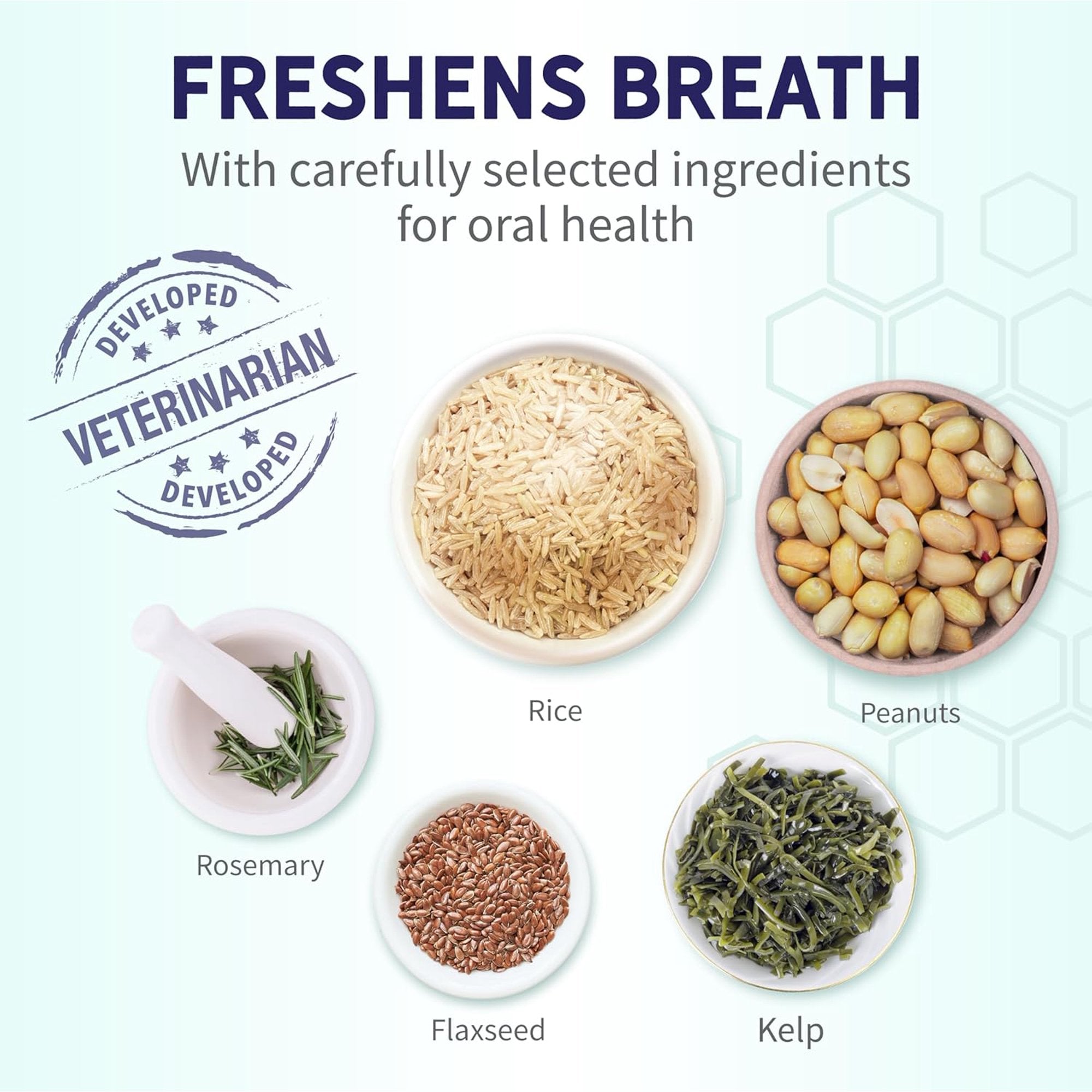 Health Extension Peanut Butter Bones Dental Dog Chews - Medium - 8 Pack - 6 Oz