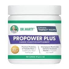 Dr. Marty Protein ProPower Plus Powder Probiotics Digestive Dog Supplements - 2.2 Oz