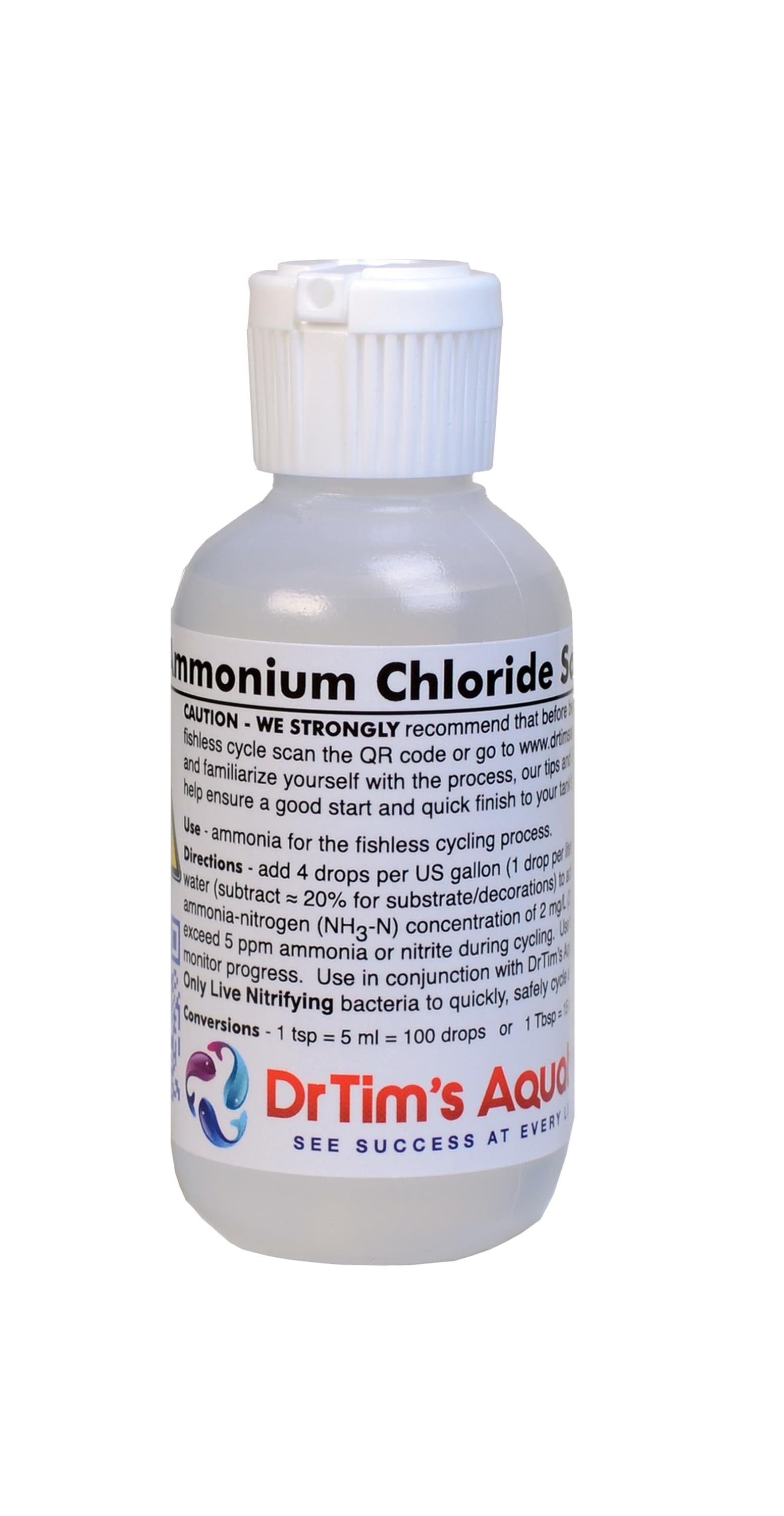 Dr Tim's Aquatics Ammonium Chloride Aquarium Solution - 2 Oz