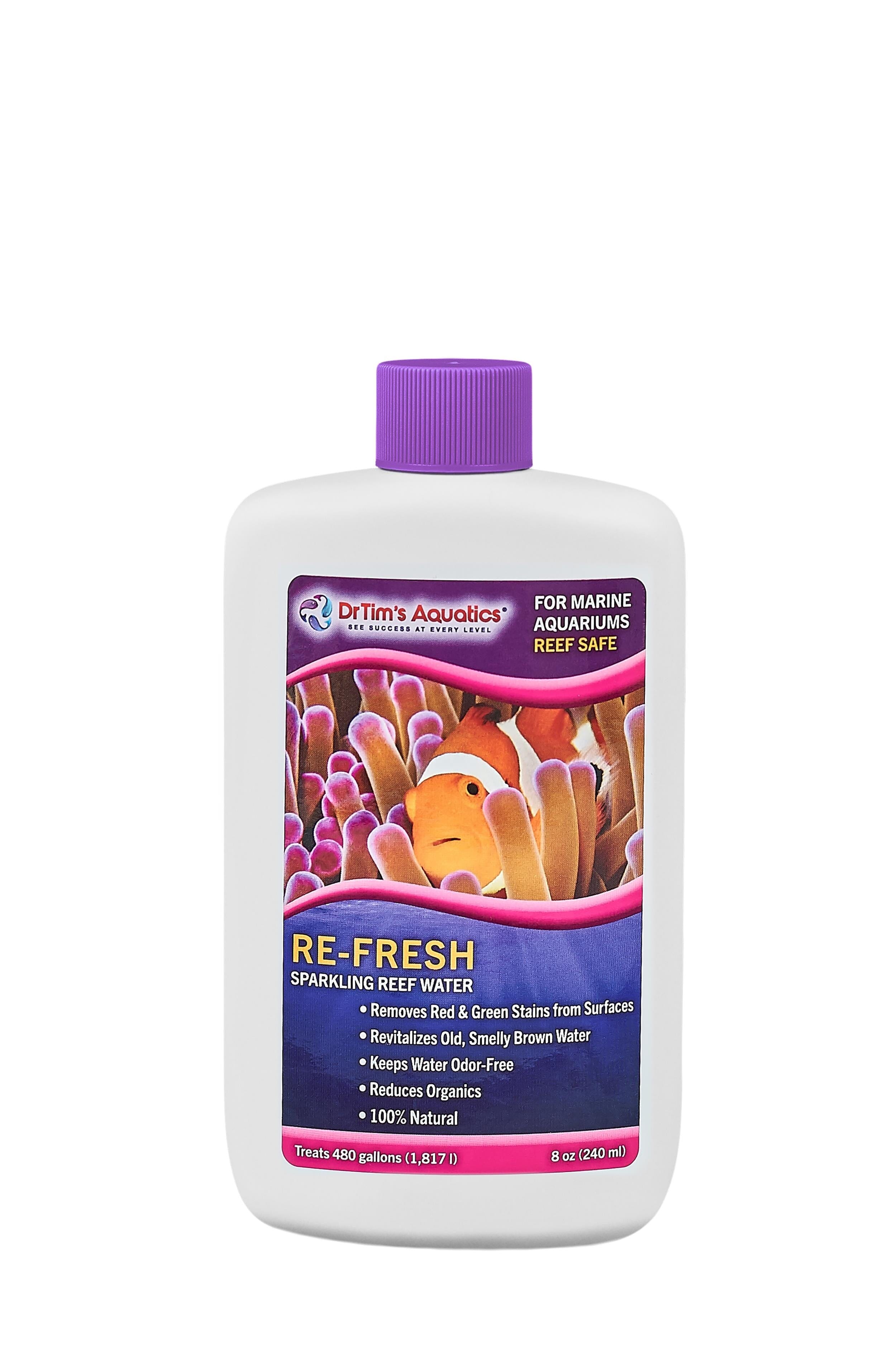 Dr Tim's Aquatics Re-Fresh Revitalizer Reef Aquarium Solution - 8 Oz - (480GAL)