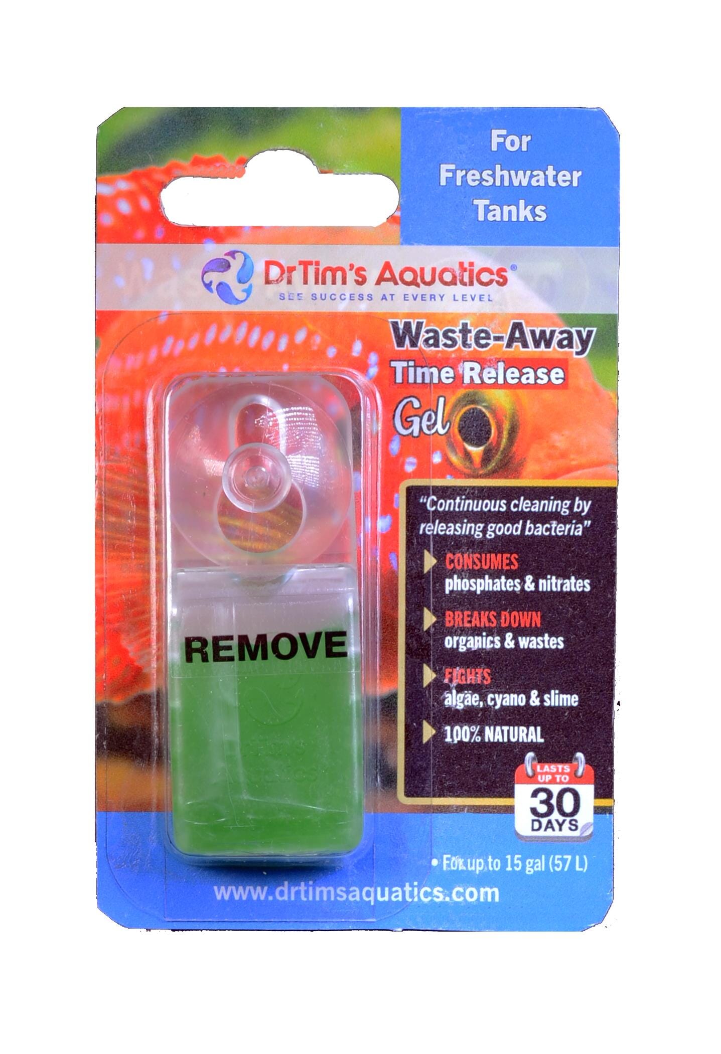 Dr Tim's Aquatics Waste-Away Time Release Gel Freshwater Clarifer - (10GAL)