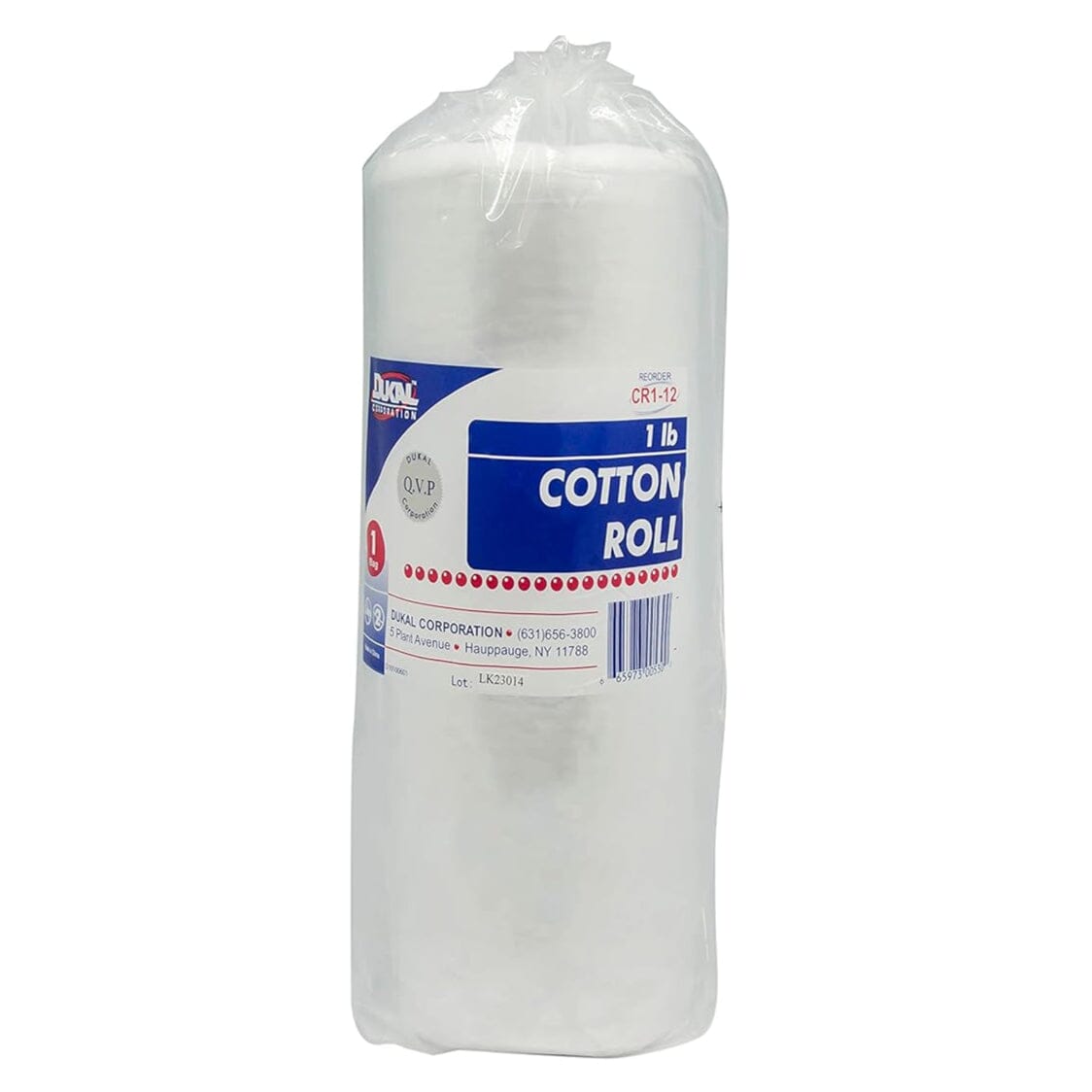Dukal Non-Sterile Cotton Roll Veterinary Supplies Cottons Gauze & Misc - White - 1 Lb