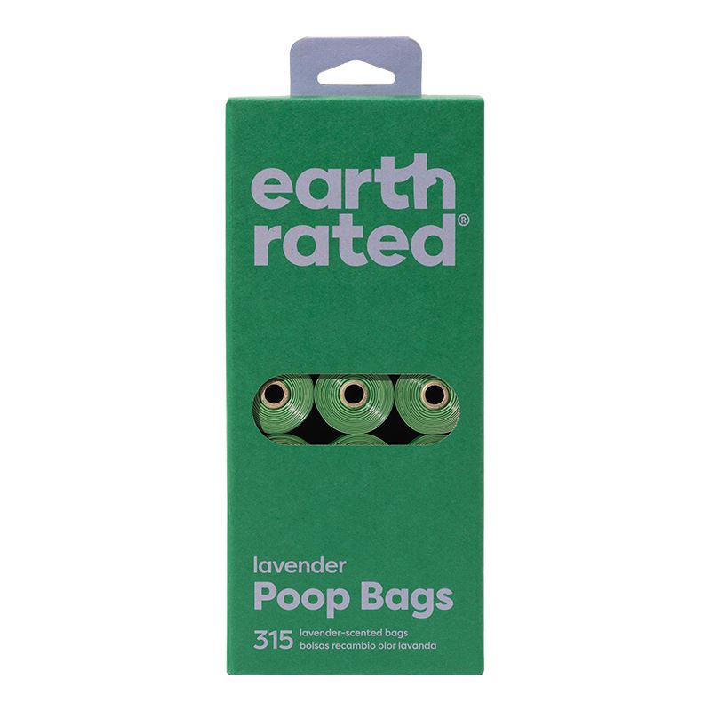 Earth Rated Dog Wastebags Lavender - 21 Rolls - 315 Count