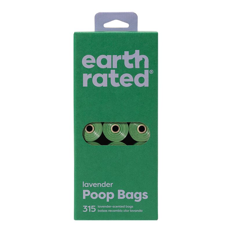 Earth Rated Dog Wastebags Lavender - 21 Rolls - 315 Count  
