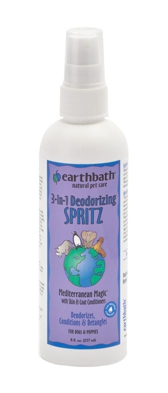 Earthbath Mediterranean 3-in-1 Deodorizing Detangling and Conditioning Spritz Dog Spray - 8 Oz