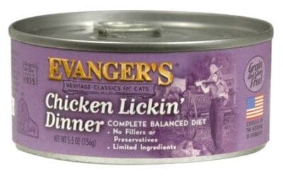 Evanger's Chicken Lickin' Dinner Canned Cat Food - 5.5 Oz - Case of 24