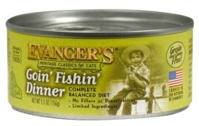 Evanger's Goin' Fishin' Dinner Canned Cat Food - 5.5 Oz - Case of 24
