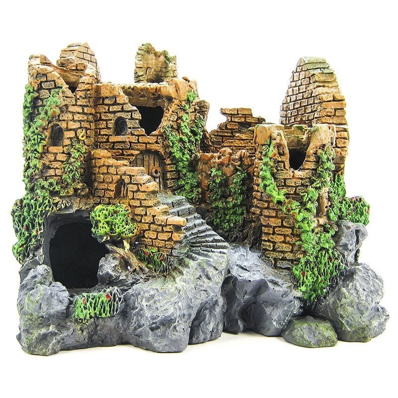 Exotic Environments Forgotten Ruins Resin Aquatics Decoration - Gray/Brown - Medium