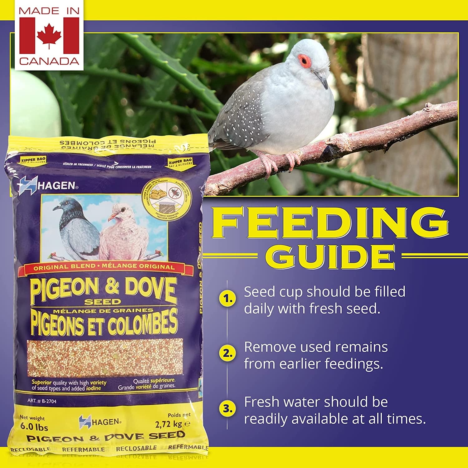 Hagen Hari Pigeon and Dove Seed Nutritionally Complete Bird Food