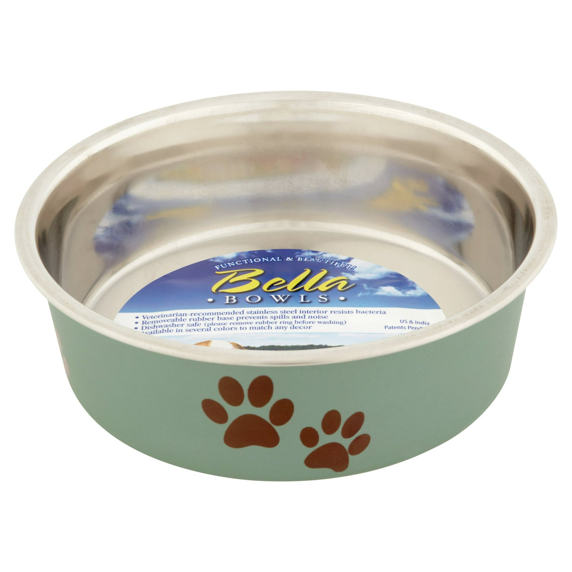 Loving Pets Bella Stainless Steel Cat and Dog Bowl