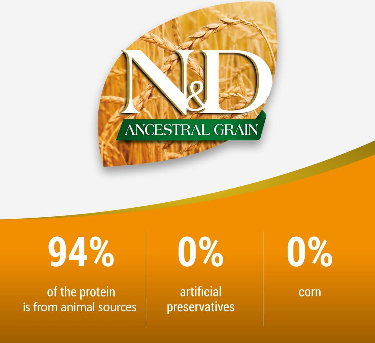 Farmina Ancestral Grain Ocean Codfish & Orange Adult Dry Cat Food - 3.3 lb Bag