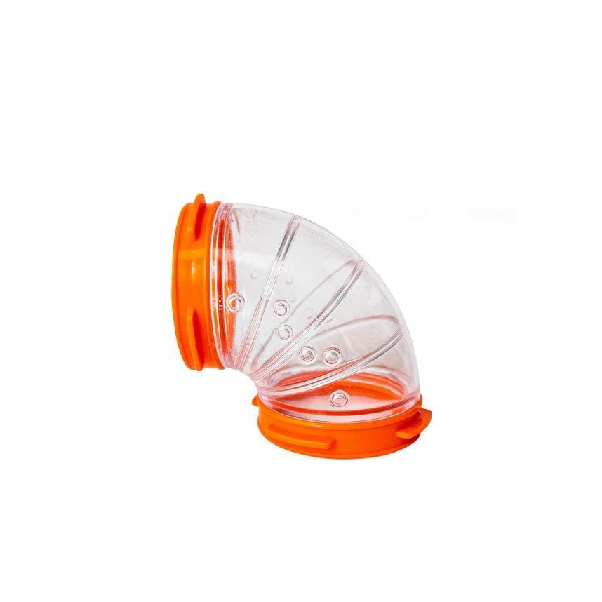 Ferplast Small Animal Hampster Cage Play Accessory Curved Tube - L:3.2" X H:3.2" (2.5" Diameter)