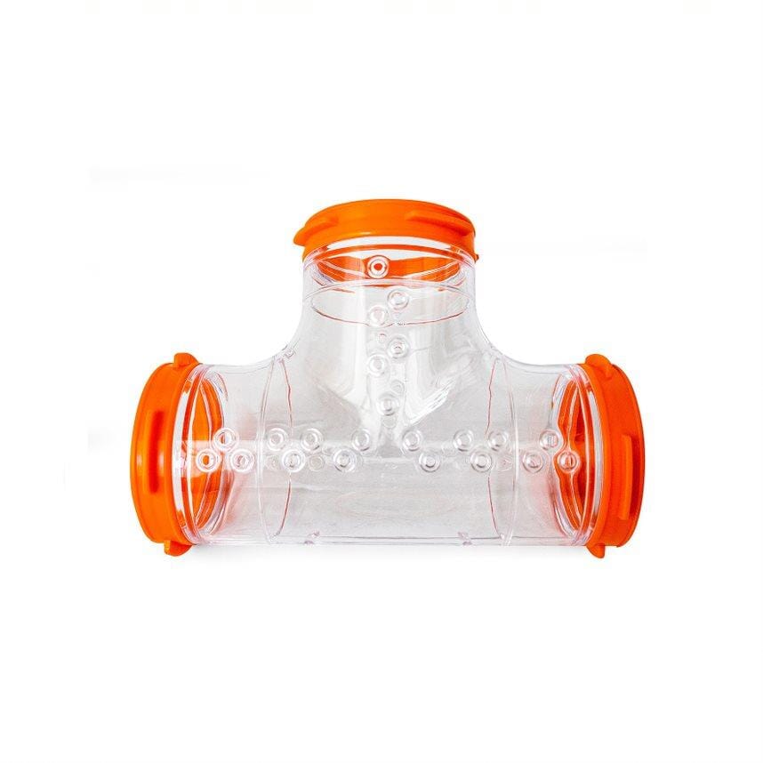 Ferplast Small Animal Hampster Cage Play Accessory T-Tubed Tunnel - L:6" Inch (2.5" Diameter)