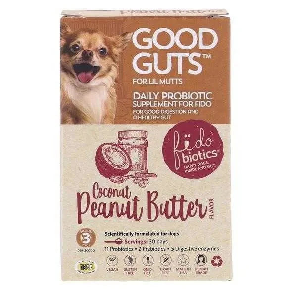 Fidobiotics Human-Grade Good Guts for Lil Mutts Digestive Dog Supplement