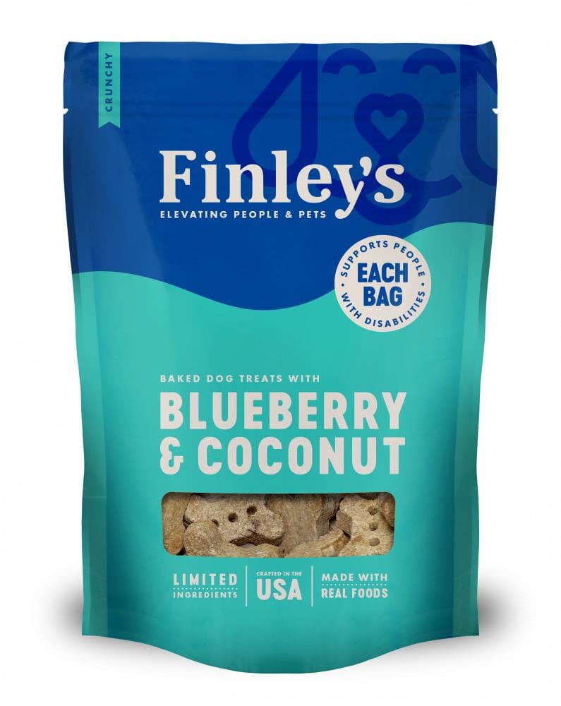 Finley's Blueberry and Coconut Crunchy Dog Biscuits - 12 Oz
