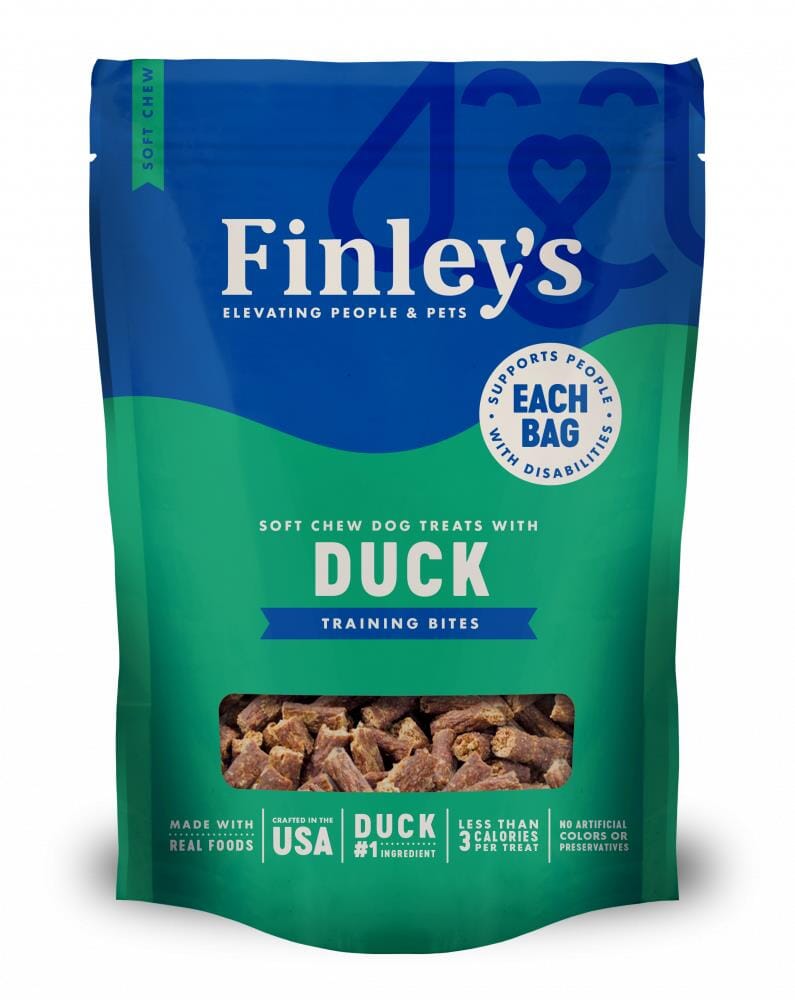 Finley's Trainer Bites Duck Soft Chew Dog Training Treats