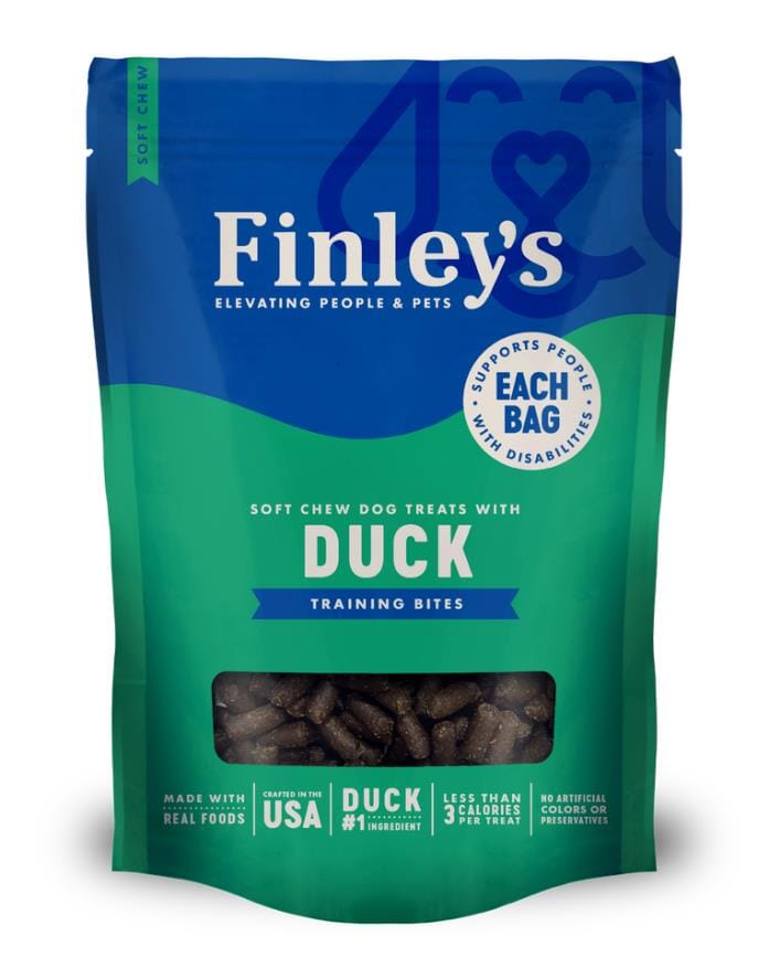 Finley's Trainer Bites Duck Soft Chew Dog Training Treats - 6 Oz