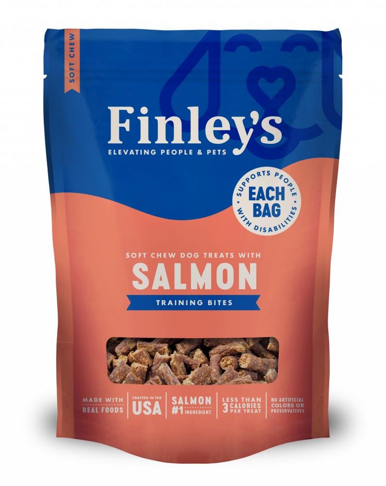 Finley's Trainer Bites Salmon Soft Chew Dog Training Treats