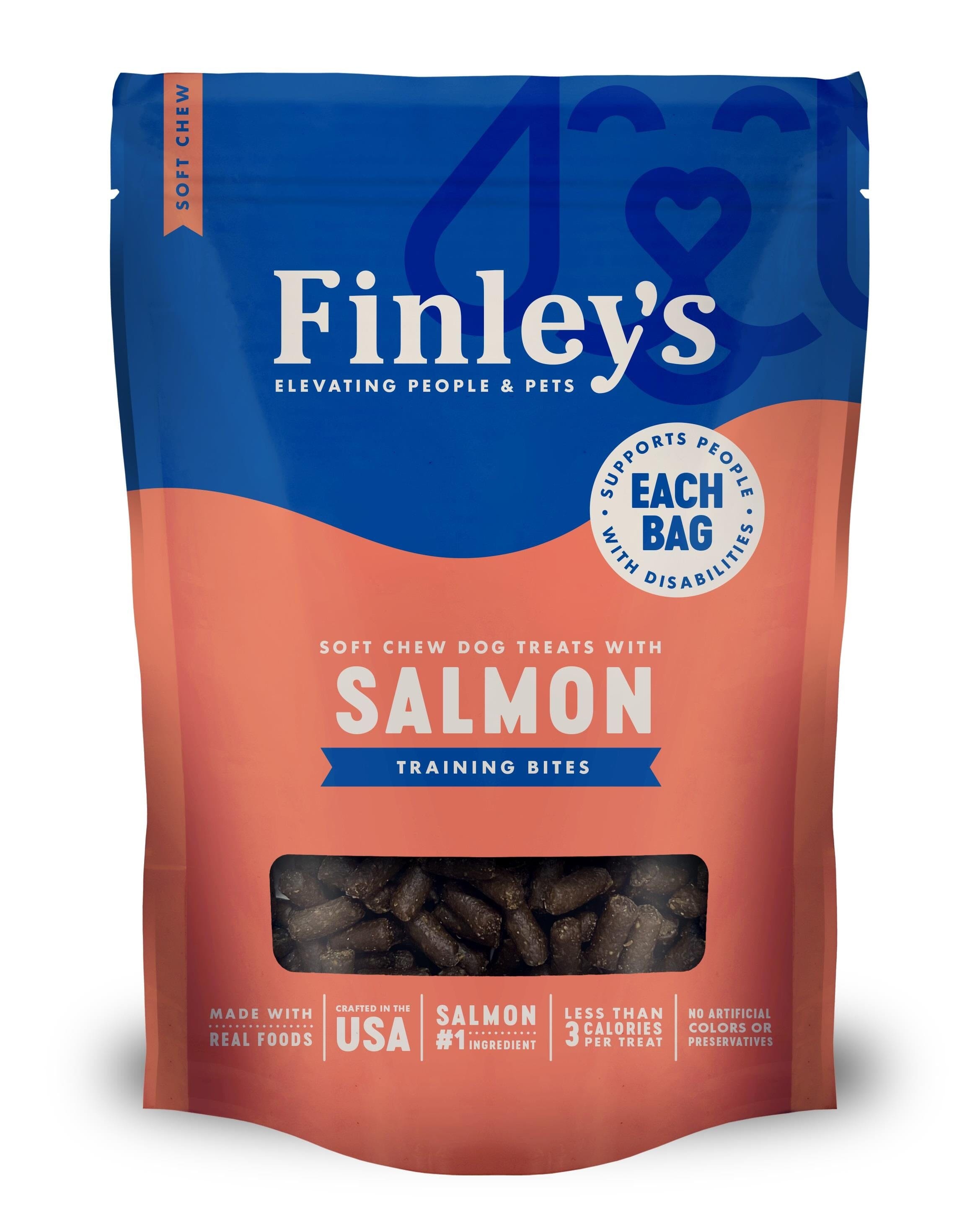 Finley's Trainer Bites Salmon Soft Chew Dog Training Treats - 6 Oz