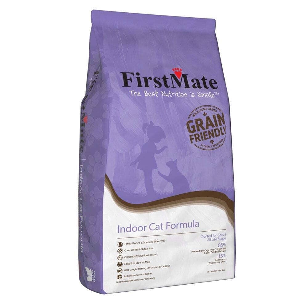 Firstmate Grain Friendly Chicken Herring Anchovies and Sardines Indoor Dry Cat Food 5 Lbs 