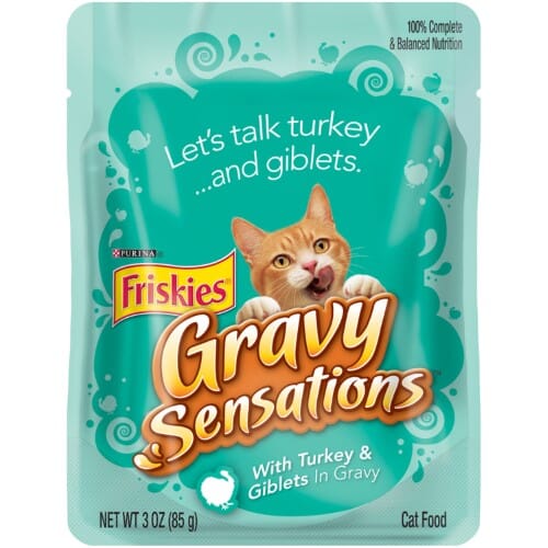 Friskies Gravy Sensations Variety Pack Cat Pouches Wet Cat Food