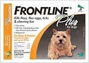 Frontline Plus Flea and Tick Treatments for Dogs 5-22 Lbs - Orange - 3 Pack