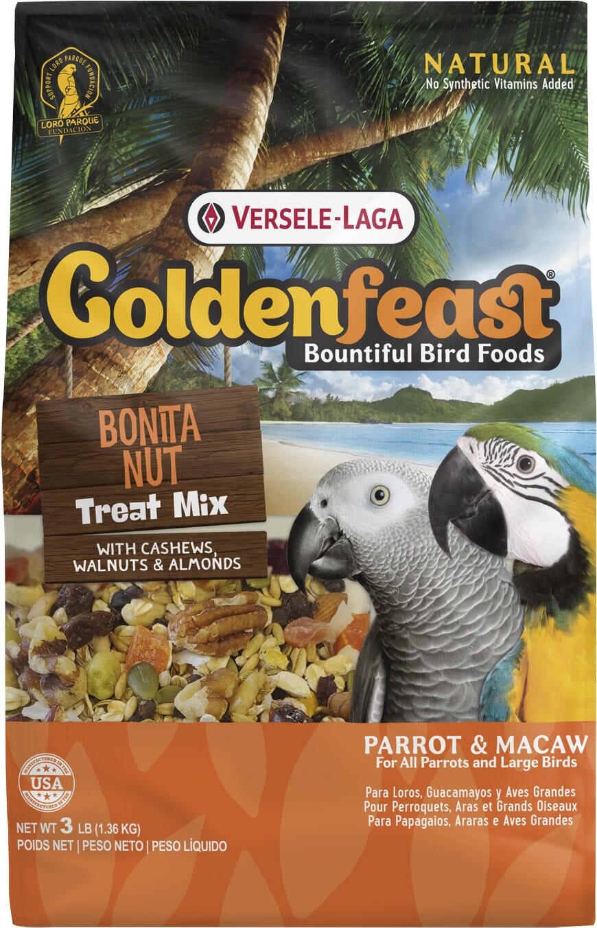 Goldenfeast Bonita Nut Treat Mix Parrot Bird Food - 3 Lbs