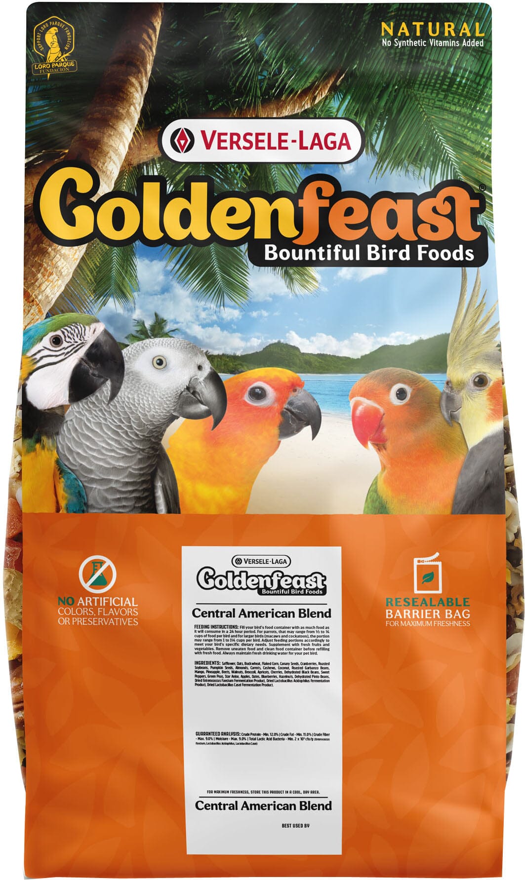 Goldenfeast Central American Blend Cockatiel Bird Food - 17.5 Lbs