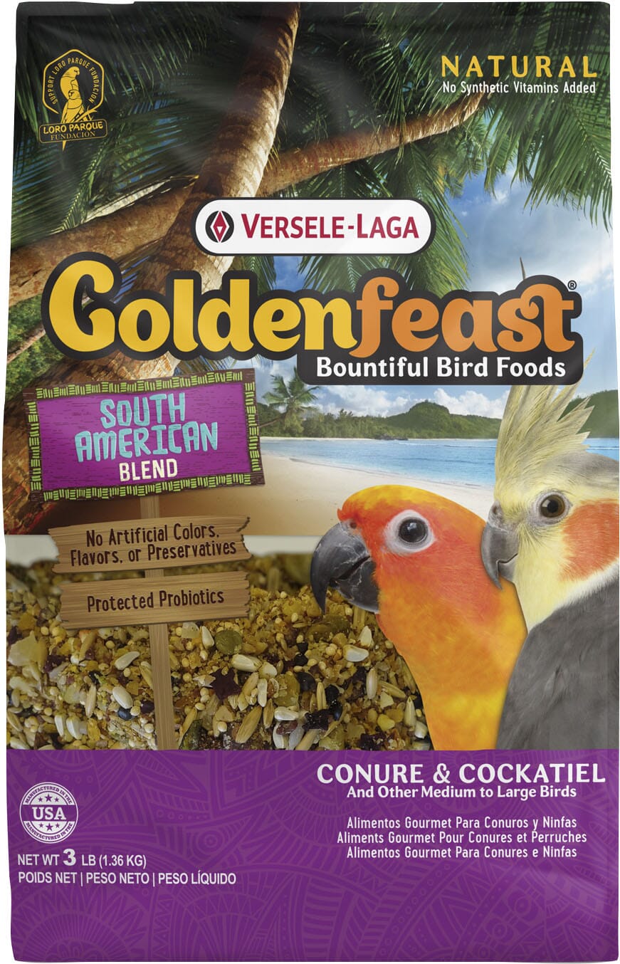 Goldenfeast South American Blend Cockatiel Bird Food - 3 Lbs