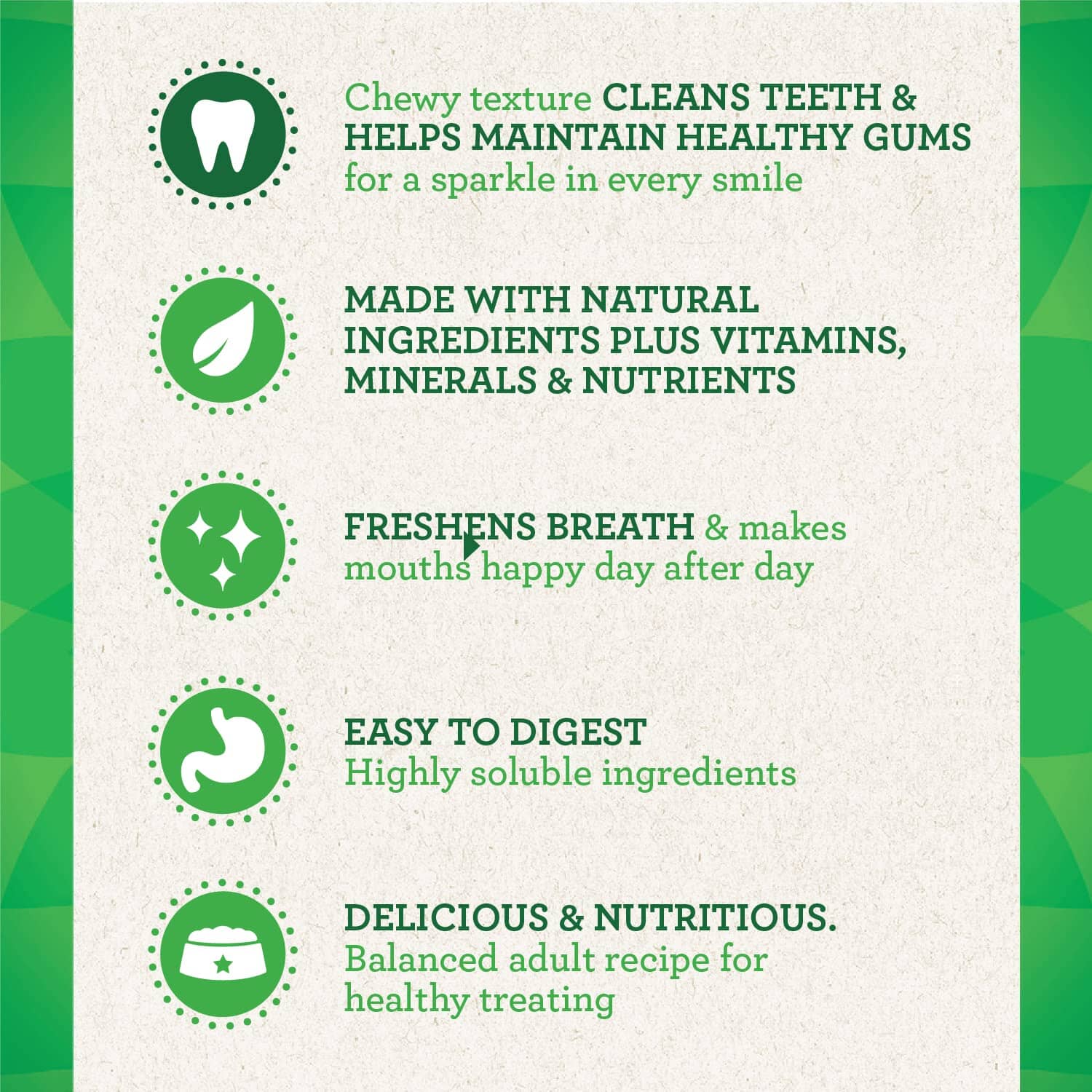 Greenies 3 Flavors Assorted Dental Dog Chews - Variety Pack - Teenie - 36 Oz