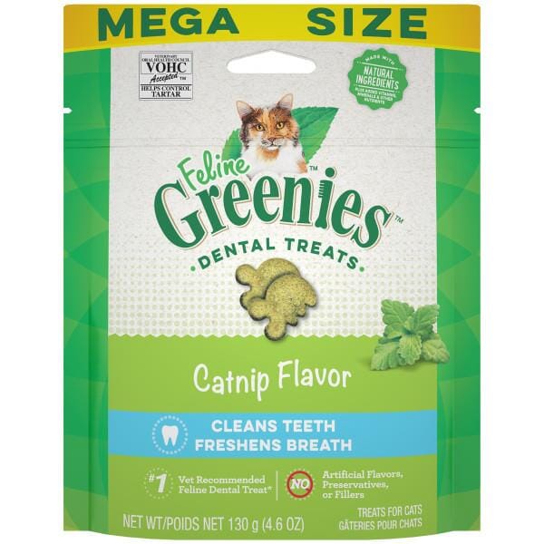 Greenies Feline Catnip Dental Cat Treats - 4.6 oz