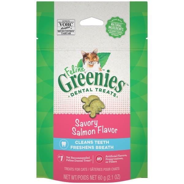 Greenies Feline Salmon Dental Cat Treats - 2.1 oz