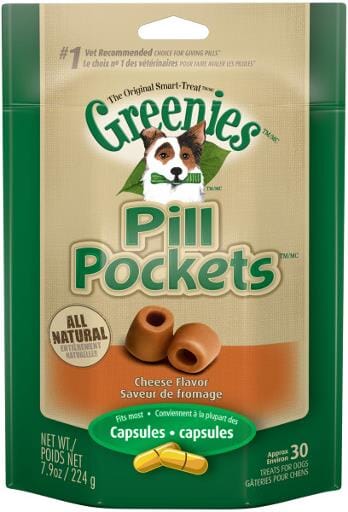 Greenies Pill Pockets for Dogs Cheese Capsule - 7.9 oz - 30 Count