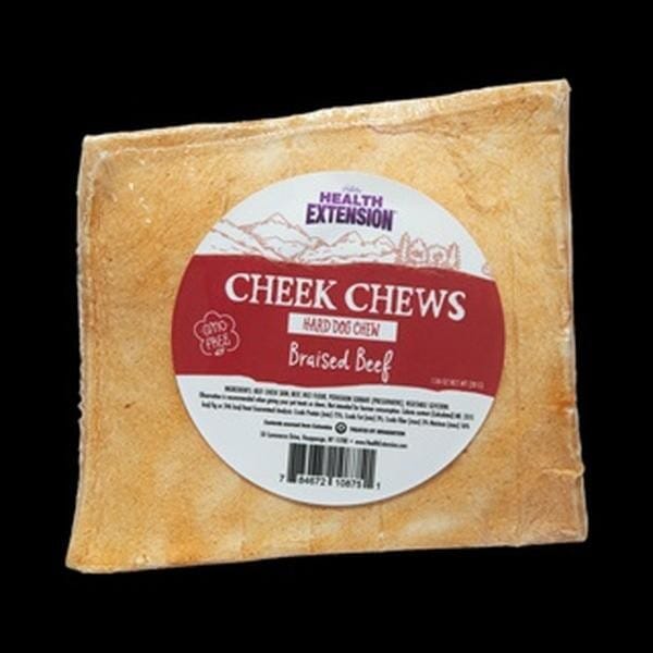 Health Extension Cheek Chews Beef Natural Dog Chews - 1.06 Oz - Case of 12