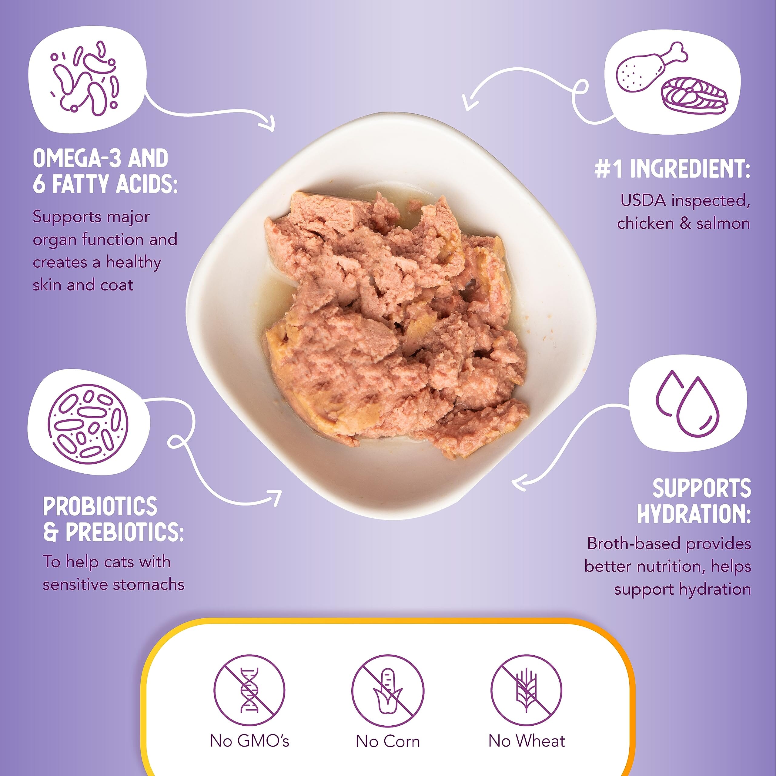 Health Extension Grain-Free Chicken and Salmon Canned Cat Food - 2.8 Oz - Case of 24