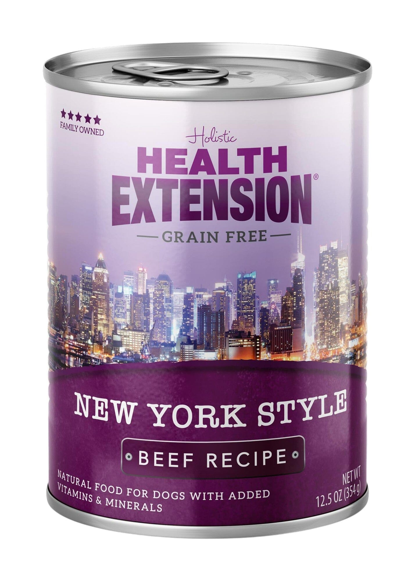 Health Extension Grain-Free NY Style Beef Canned Dog Food - 12.5 Oz - Case of 12