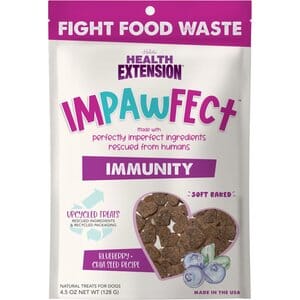 Health Extension Impawfect Sweet Potato and Turmeric Hip and Joint Soft and Chewy Dog Treats - 4.5 Oz