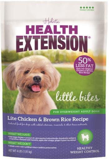 Health Extension Little Bites Chicken and Brown Rice Weight Management Dry Dog Food - 15 Lbs