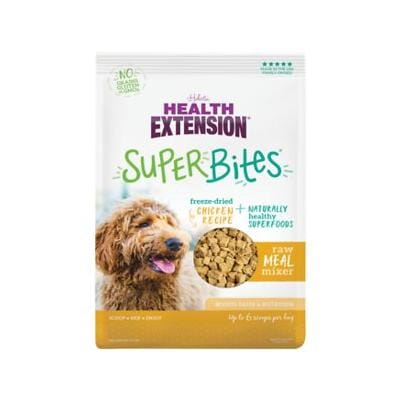 Health Extension Super Bites Grain-Free Chicken Meal Freeze-Dried Dog Food Toppers - 3.5 Oz