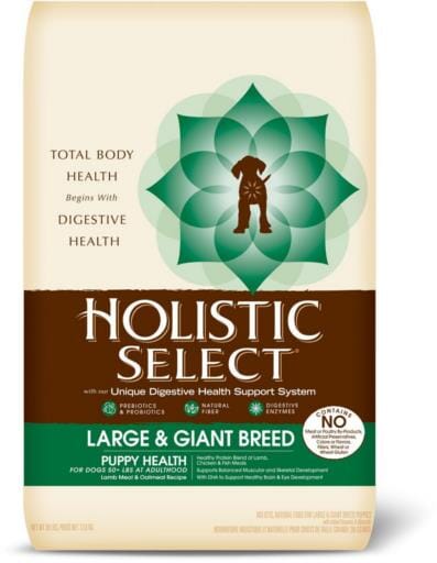 Holistic Select Natural Large & Giant Breed Puppy Health Lamb Meal and Oatmeal Dry Dog Food