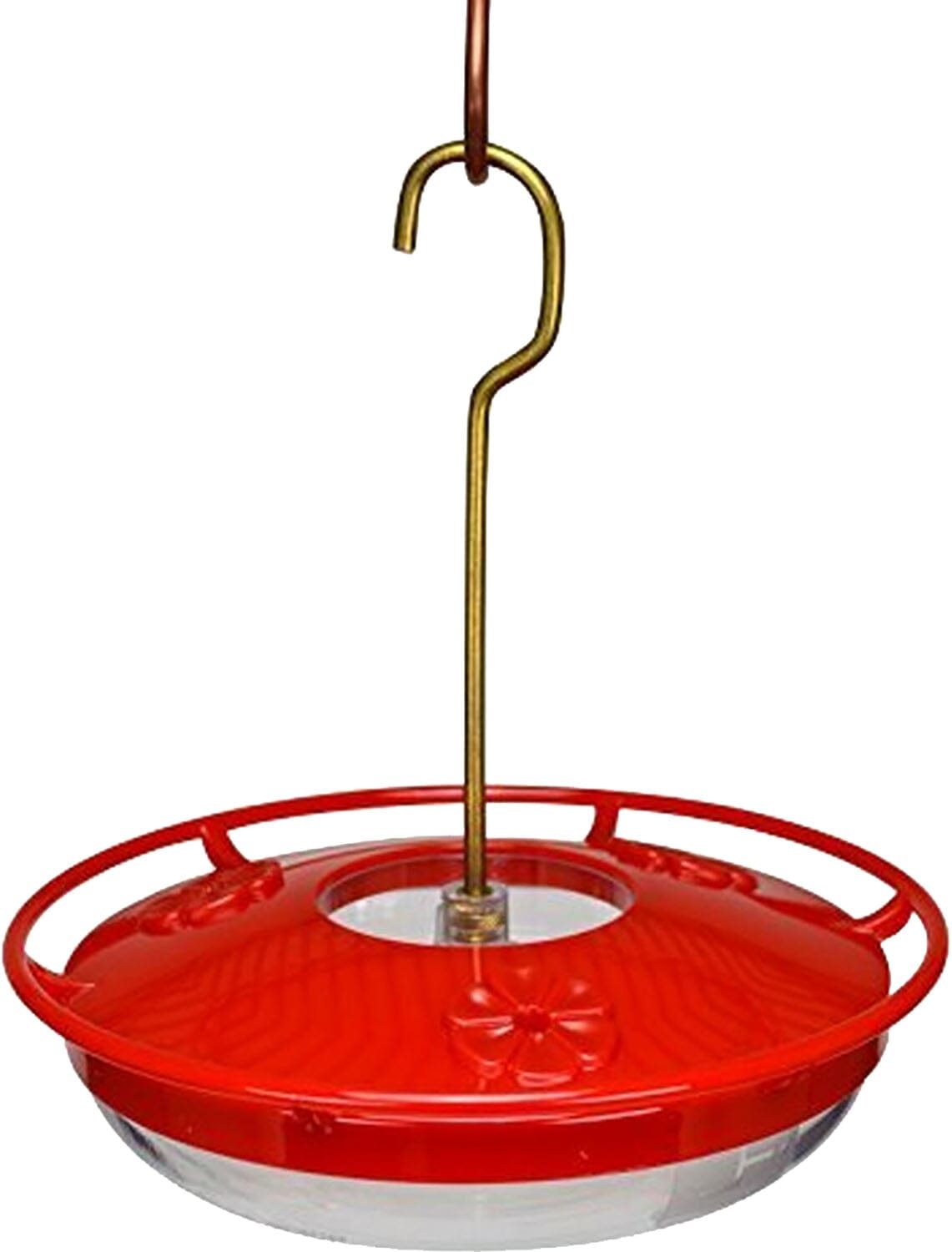Hummzinger Highview Mini Hummingbird Feeder - Red/Clear - 8 Oz Cap