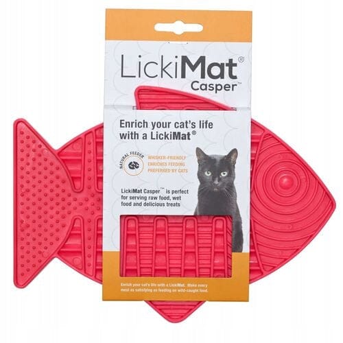 Innovative Pet Lickimat Casper Slow Feeding Mat for Cats - Pink