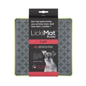 Innovative Pet Lickimat Tuff Buddy Durable Slow Feeding Mat for Dogs - Green