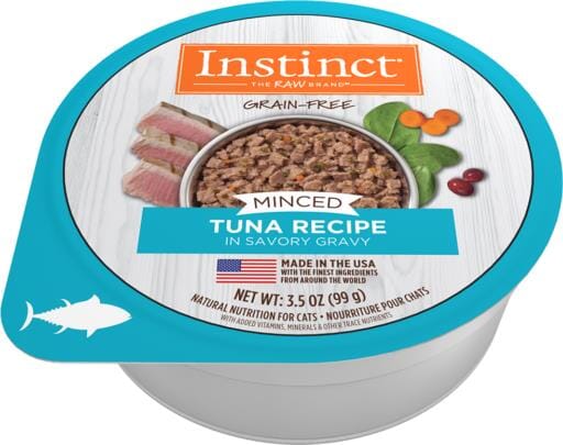 Instinct Adult Grain Free Minced Recipe with Real Tuna Natural Cat food Cups